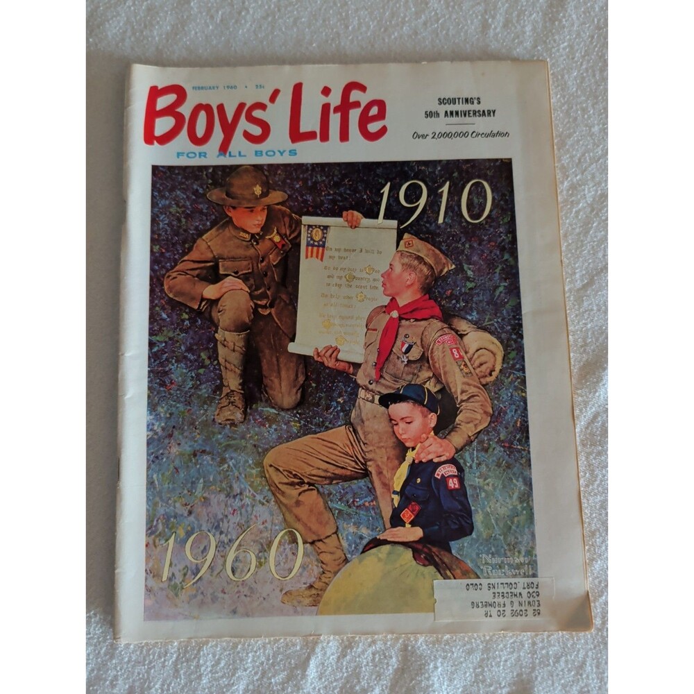 Vintage February 1960 Boys' Life Magazine, Boy Scouts Of America